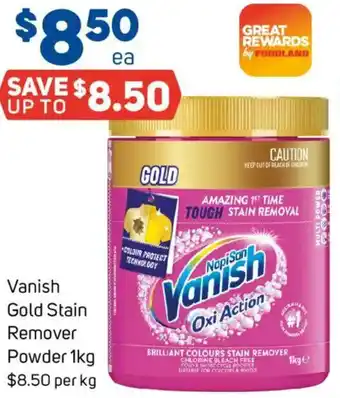 Foodland Vanish Gold Stain Remover Powder offer