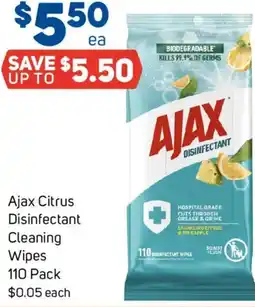 Foodland Ajax Citrus Disinfectant Cleaning Wipes offer
