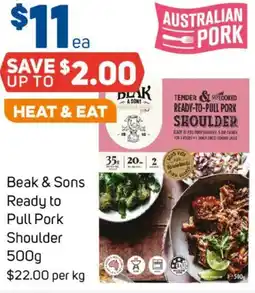 Foodland Beak & Sons Ready to Pull Pork Shoulder offer