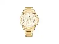 Bevilles Jewellery Tommy Hilfiger Gold Steel Ladies Multi-function Watch offer