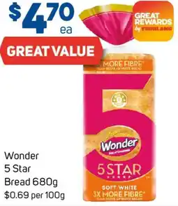 Foodland Wonder 5 Star Bread offer