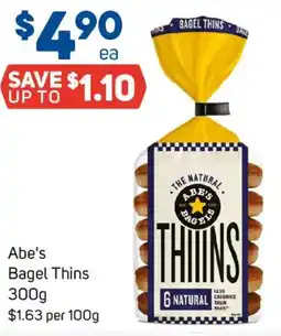 Foodland Abe's Bagel Thins offer