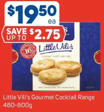 Foodland Little Vili's Gourmet Cocktail Range offer