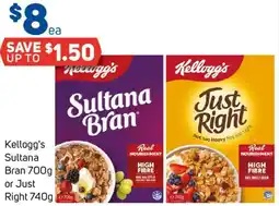 Foodland Kellogg's Sultana Bran or Just Right offer