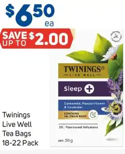 Foodland Twinings Live Well Tea Bags offer