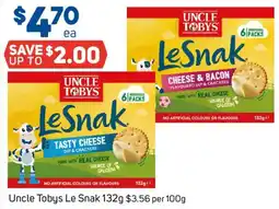 Foodland Uncle Tobys Le Snak offer