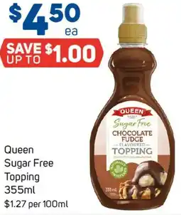 Foodland Queen Sugar Free Topping offer