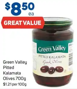 Foodland Green Valley Pitted Kalamata Olives offer