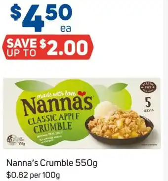 Foodland Nanna's Crumble offer