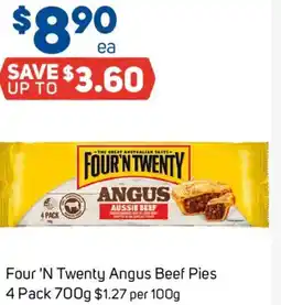 Foodland Four 'N Twenty Angus Beef Pies 4 Pack offer