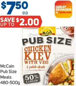 Foodland McCain Pub Size Meals offer
