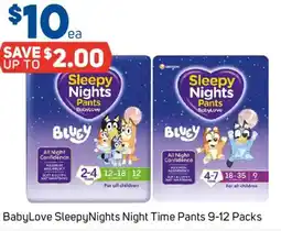 Foodland BabyLove SleepyNights Night Time Pants offer