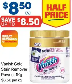 Foodland Vanish Gold Stain Remover Powder offer