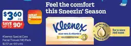 Foodland Kleenex Special Care Facial Tissues offer