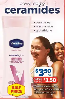 Foodland Vaseline Intensive Care Body Lotion Ceramide Glow offer