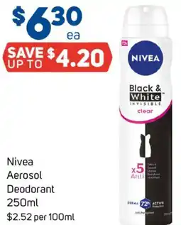 Foodland Nivea Aerosol Deodorant offer