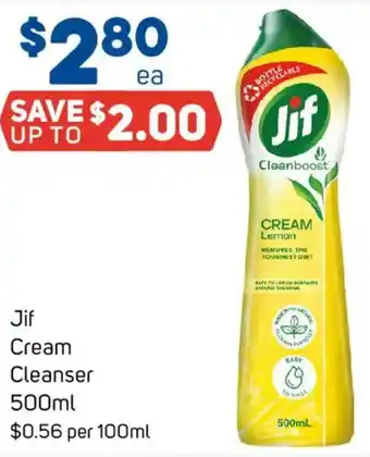 Foodland Jif Cream Cleanser offer