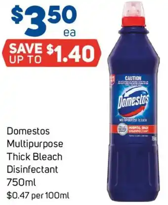 Foodland Domestos Multipurpose Thick Bleach Disinfectant offer