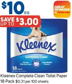 Foodland Kleenex Complete Clean Toilet Paper offer