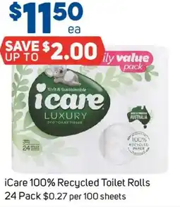 Foodland iCare 100% Recycled Toilet Rolls offer