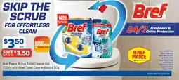 Foodland Bref Power Active Toilet Cleaner Gel or In Bowl Toilet Cleaner Blocks offer