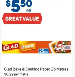 Foodland Glad Bake & Cooking Paper offer