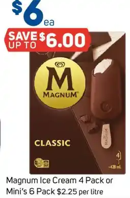 Foodland Magnum Ice Cream or Mini's offer