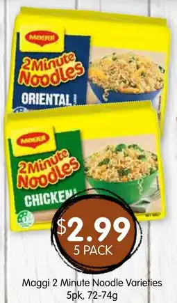 Spudshed Maggi 2 Minute Noodle offer