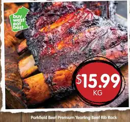 Spudshed Parkfield Beef Premium Yearling Beef Rib Rack offer