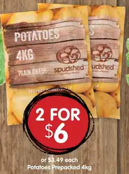 Spudshed Potatoes Prepacked offer