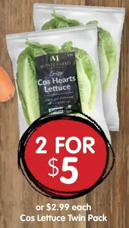 Spudshed Cos Lettuce offer