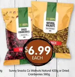 Spudshed Sunny Snacks Co Walnuts Natural or Dried offer