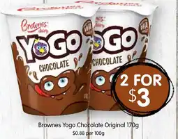 Spudshed Brownes Yogo Chocolate Original offer