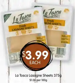 Spudshed La Tosca Lasagne Sheets offer