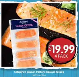 Spudshed Catalano's Salmon Portions Skinless offer