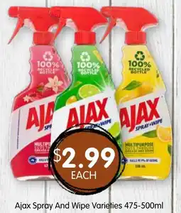Spudshed Ajax Spray And Wipe Varieties offer