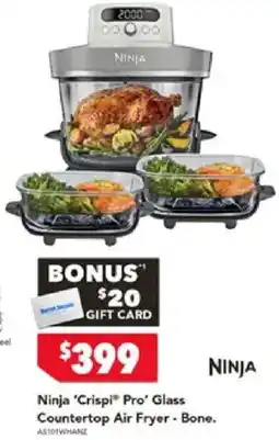 Harvey Norman Ninja 'Crispi® Pro' Glass Countertop Air Fryer offer