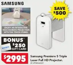 Harvey Norman Samsung Premiere 5 Triple Laser Full HD Projector offer