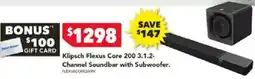 Harvey Norman Klipsch Flexus Core 200 3.1.2- Channel Soundbar with Subwoofer offer