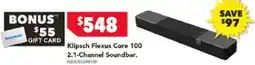 Harvey Norman Klipsch Flexus Core 100 2.1-Channel Soundbar offer