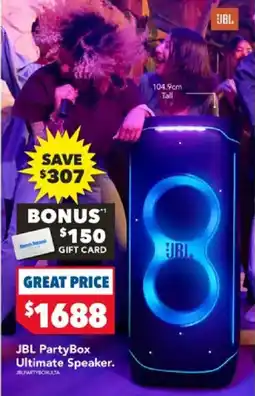 Harvey Norman JBL PartyBox Ultimate Speaker offer