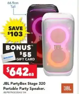 Harvey Norman JBL PartyBox Stage 320 Portable Party Speaker offer