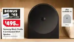 Harvey Norman Samsung Music Studio 5 2.0-Channel Wi-Fi Speaker offer