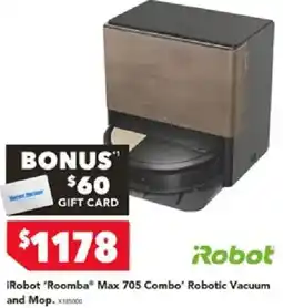 Harvey Norman iRobot Roomba® Max 705 Combo' Robotic Vacuum and Mop offer