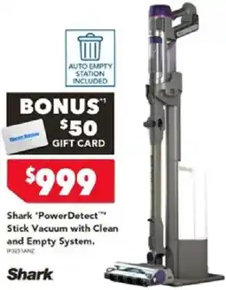 Harvey Norman Shark 'PowerDetect™ Stick Vacuum with Clean and Empty System offer