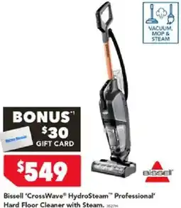 Harvey Norman Bissell 'CrossWave® HydroSteam" Professional' Hard Floor Cleaner with Steam offer