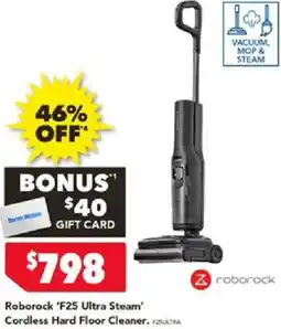 Harvey Norman Roborock 'F25 Ultra Steam' Cordless Hard Floor Cleaner offer