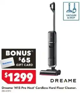Harvey Norman Dreame 'H15 Pro Heat' Cordless Hard Floor Cleaner offer