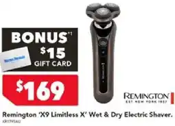 Harvey Norman Remington 'X9 Limitless X' Wet & Dry Electric Shaver offer
