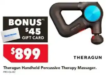 Harvey Norman Theragun Handheld Percussive Therapy Massager offer